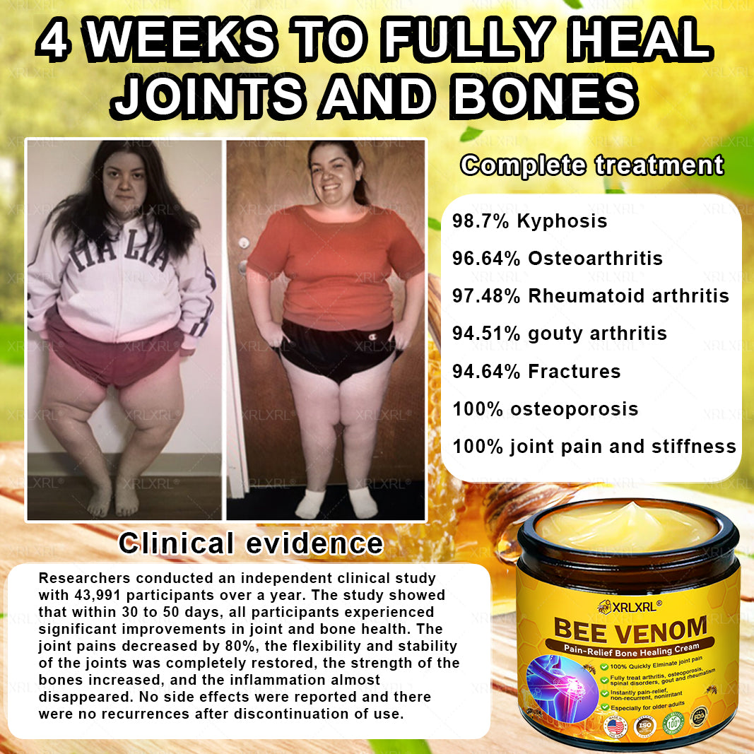XRLXRL® Bee Venom Pain-Relief Bone Healing Cream 👨‍⚕️(Specially for older adults)