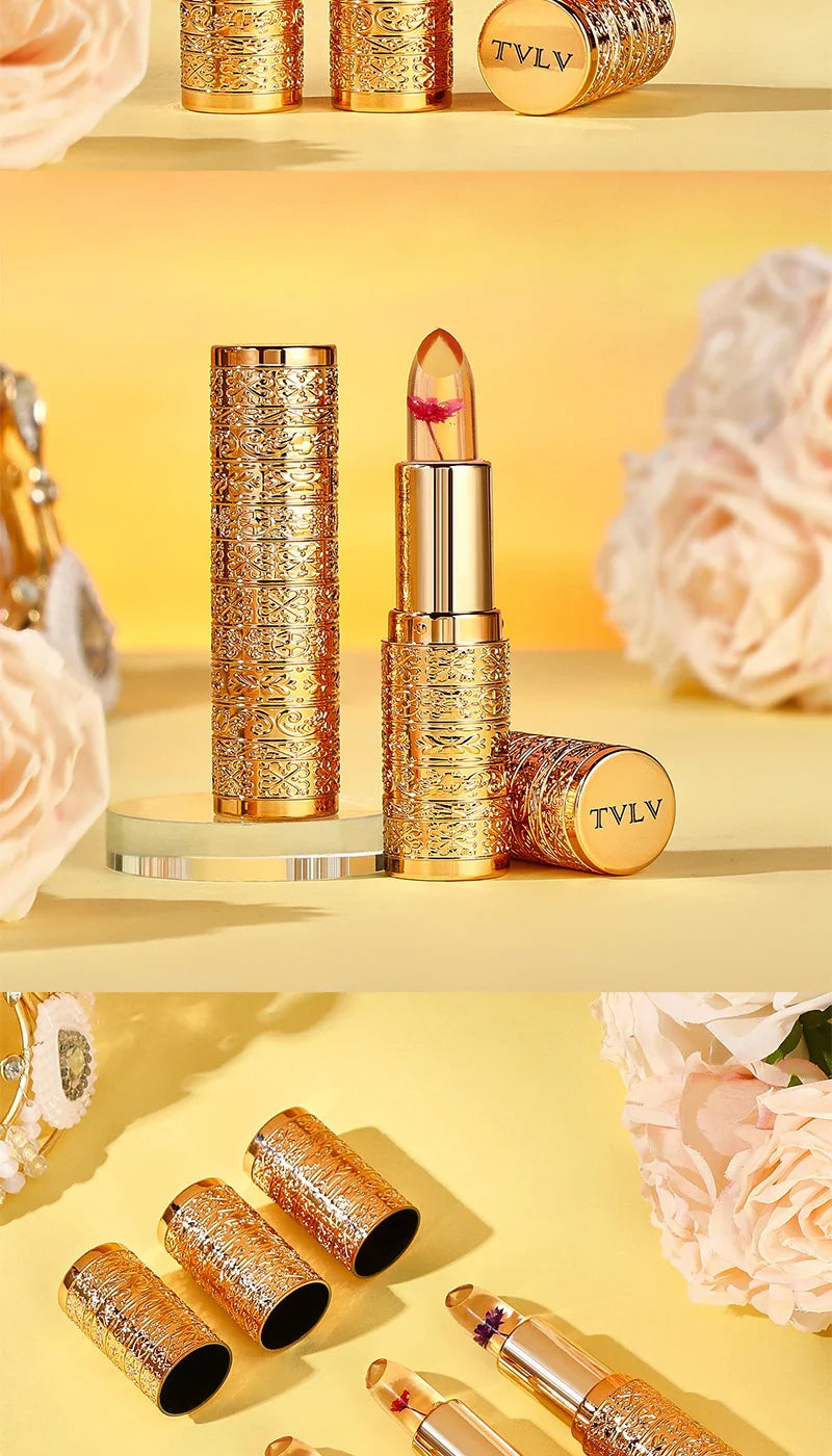 Crystal Color-changing Petal Lipstick for Women Moisturizes long-lasting and non-sticky cup lip balm